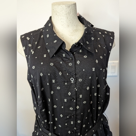 Torrid midi dress poplin cotton belted dress Size 4x - Picture 5 of 15